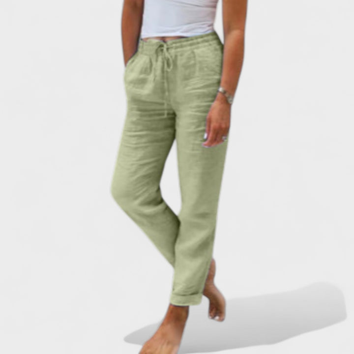 Harper - Linen Drawstring Pants