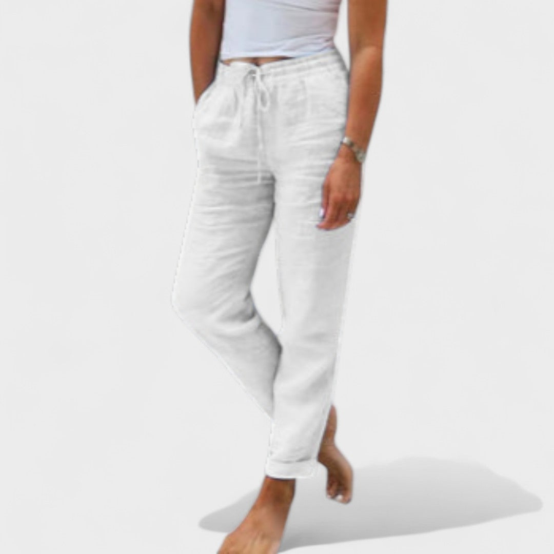 Harper - Linen Drawstring Pants