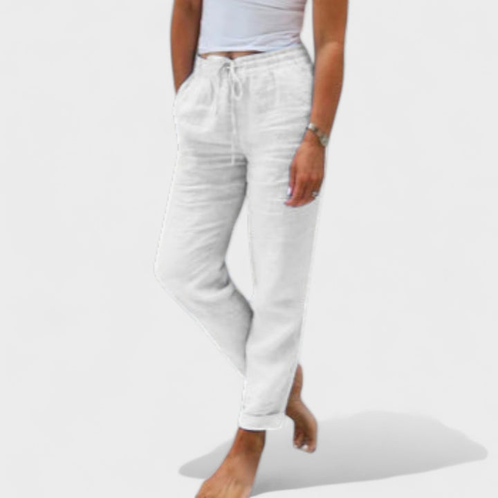 Harper - Linen Drawstring Pants
