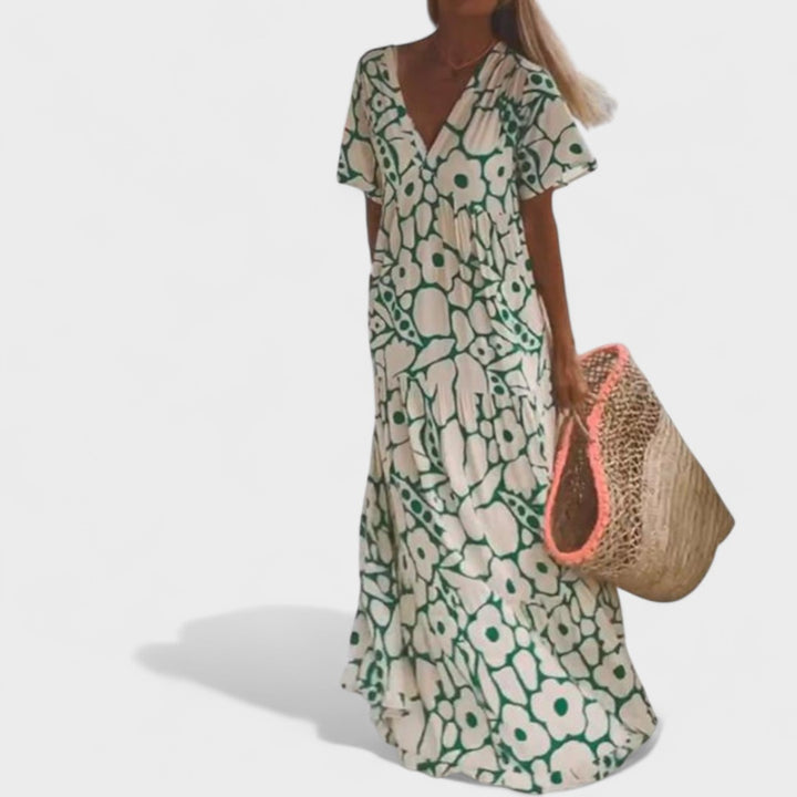 Bella - Dress with Bohemian Floral Look