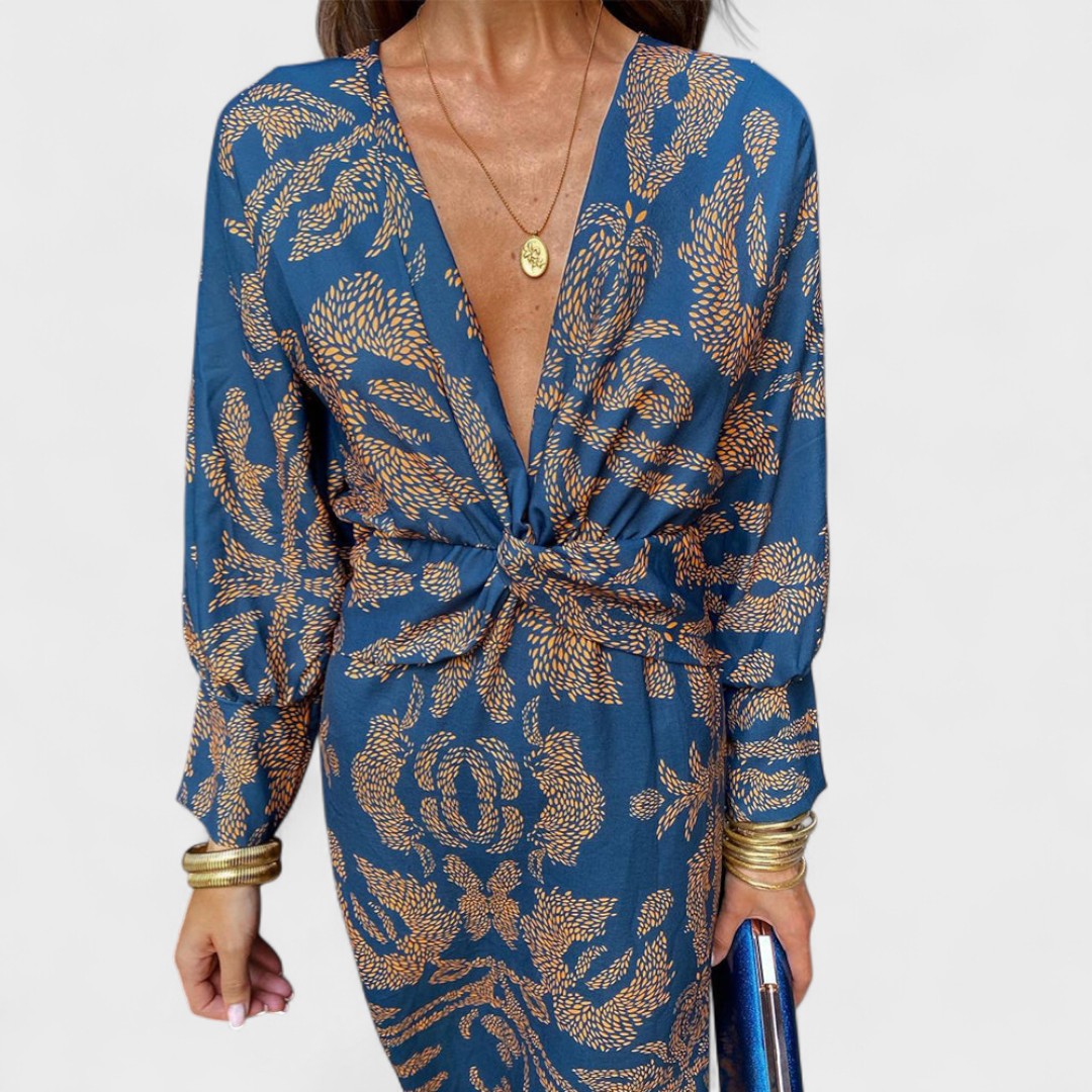 Arielle - Boho Luxe Wrap Dress Casual
