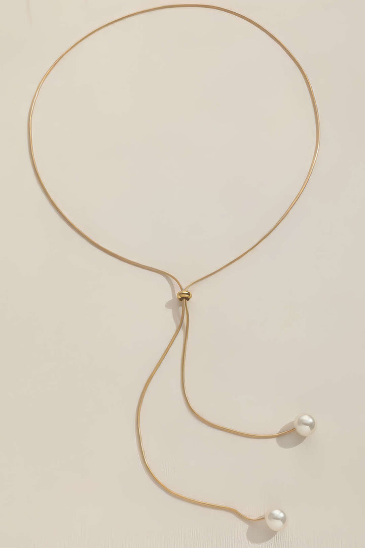 Pearl Adjustable Necklace