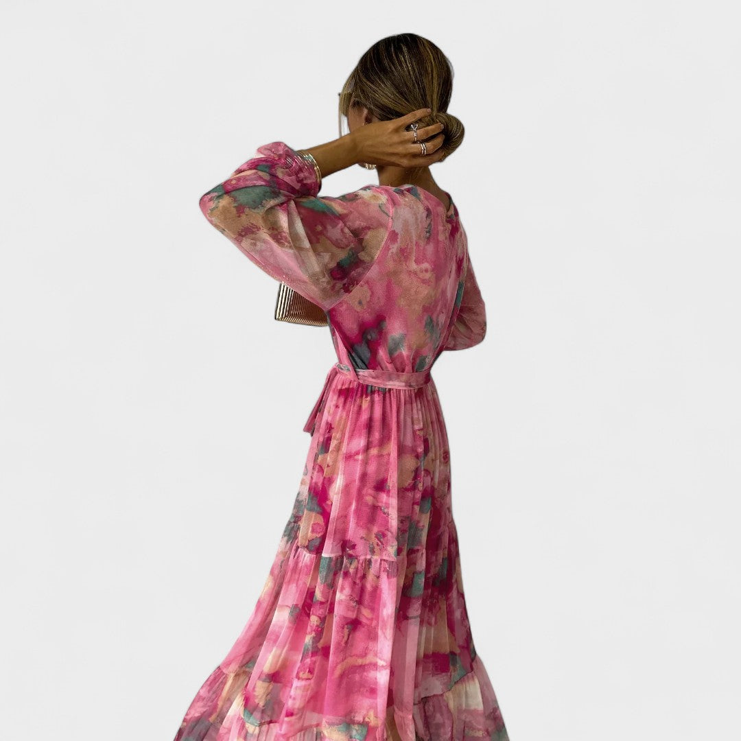 Amber - Long Sleeve Floral Dress