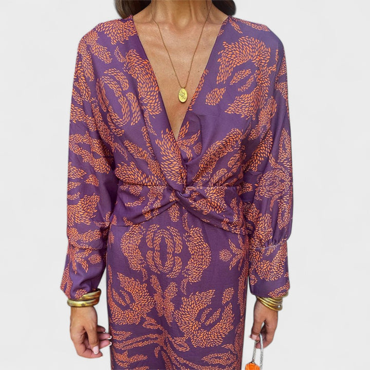 Arielle - Boho Luxe Wrap Dress Casual