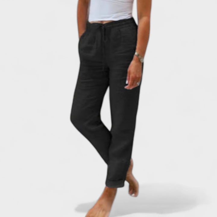 Harper - Linen Drawstring Pants