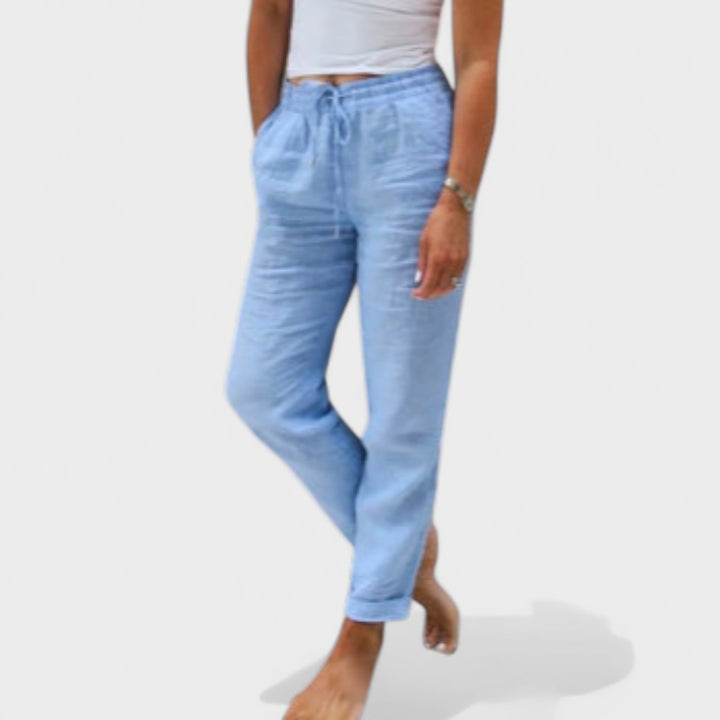 Harper - Linen Drawstring Pants