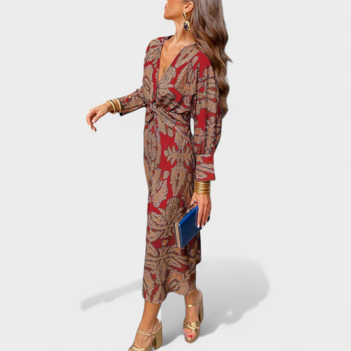 Arielle - Boho Luxe Wrap Dress Casual