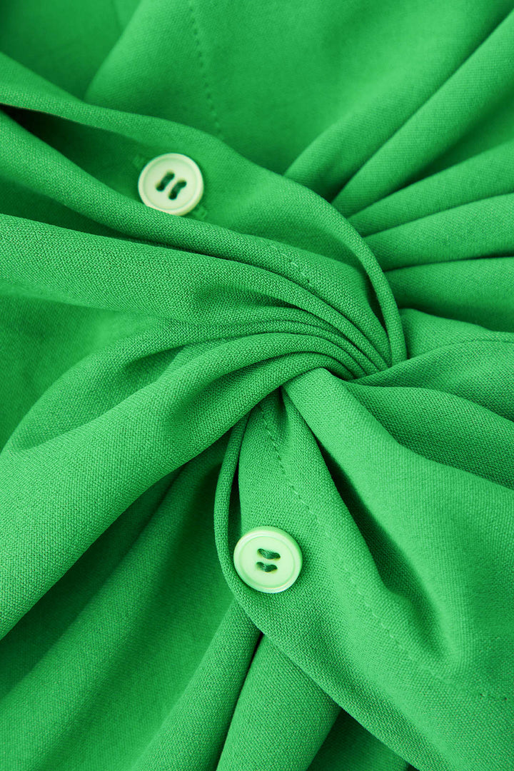 Basic Twist Detail Cropped Shirt