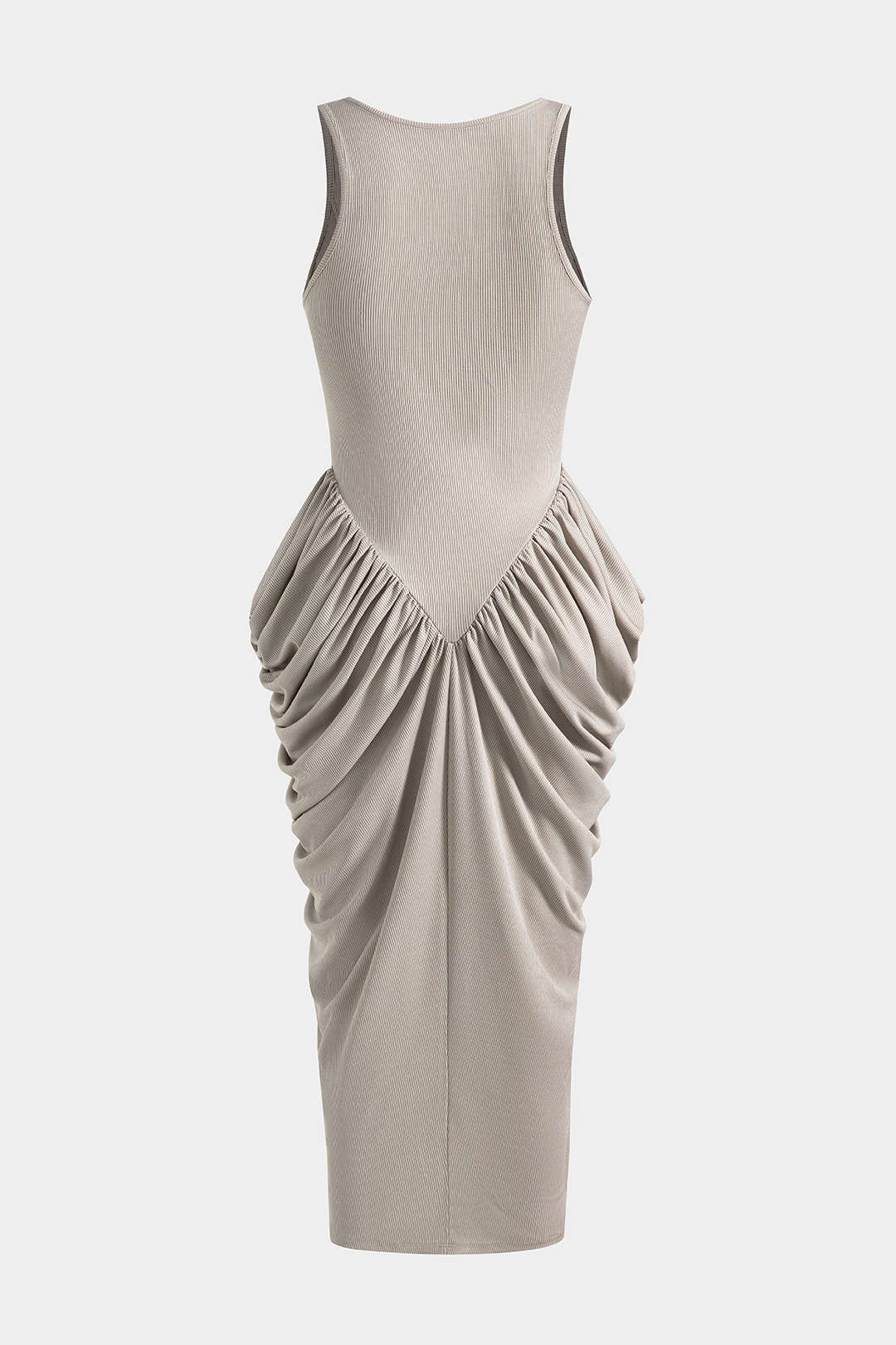 Ruched Corset Sleeveless Maxi Dress