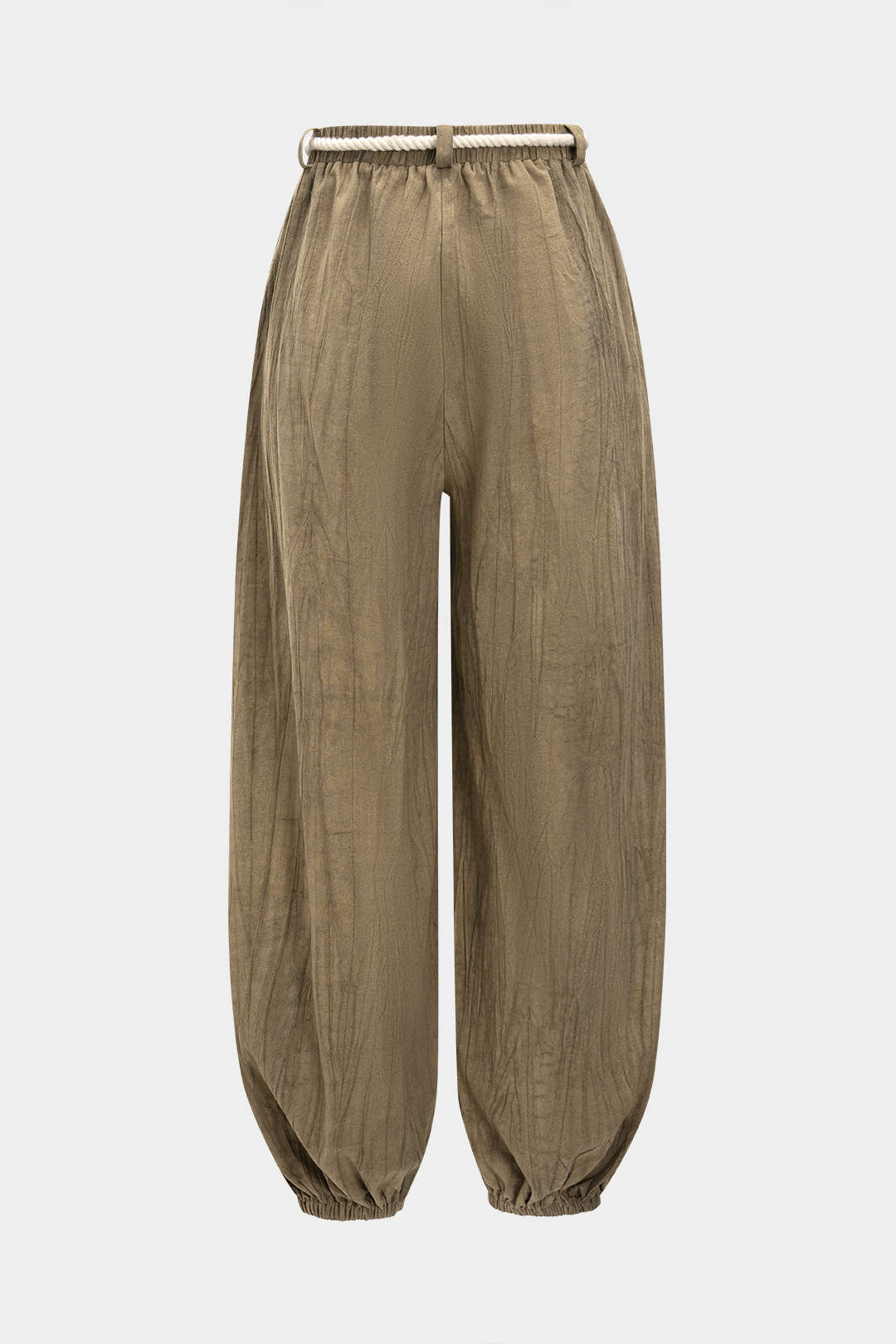 High Waist Drawstring Trousers