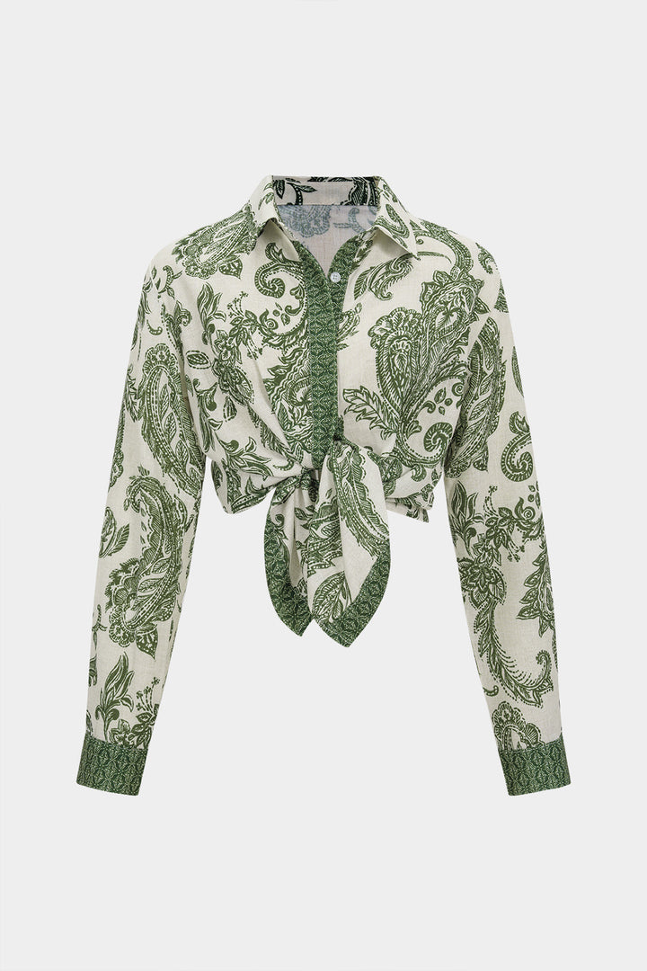 Floral Print Long-Sleeve Shirt