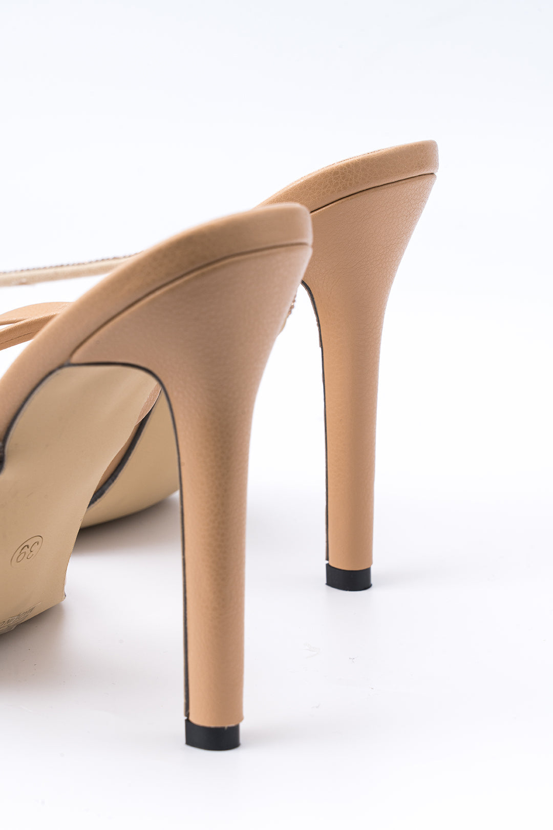 Rhinestone Tie-Up Pointed Heels