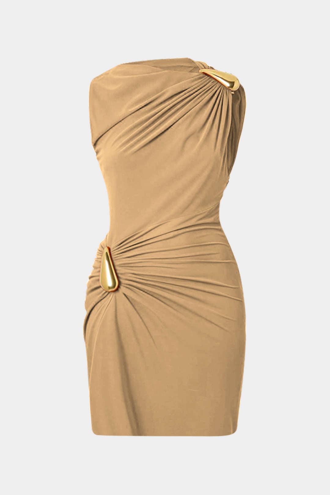 Metallic Sleeveless Mini Dress