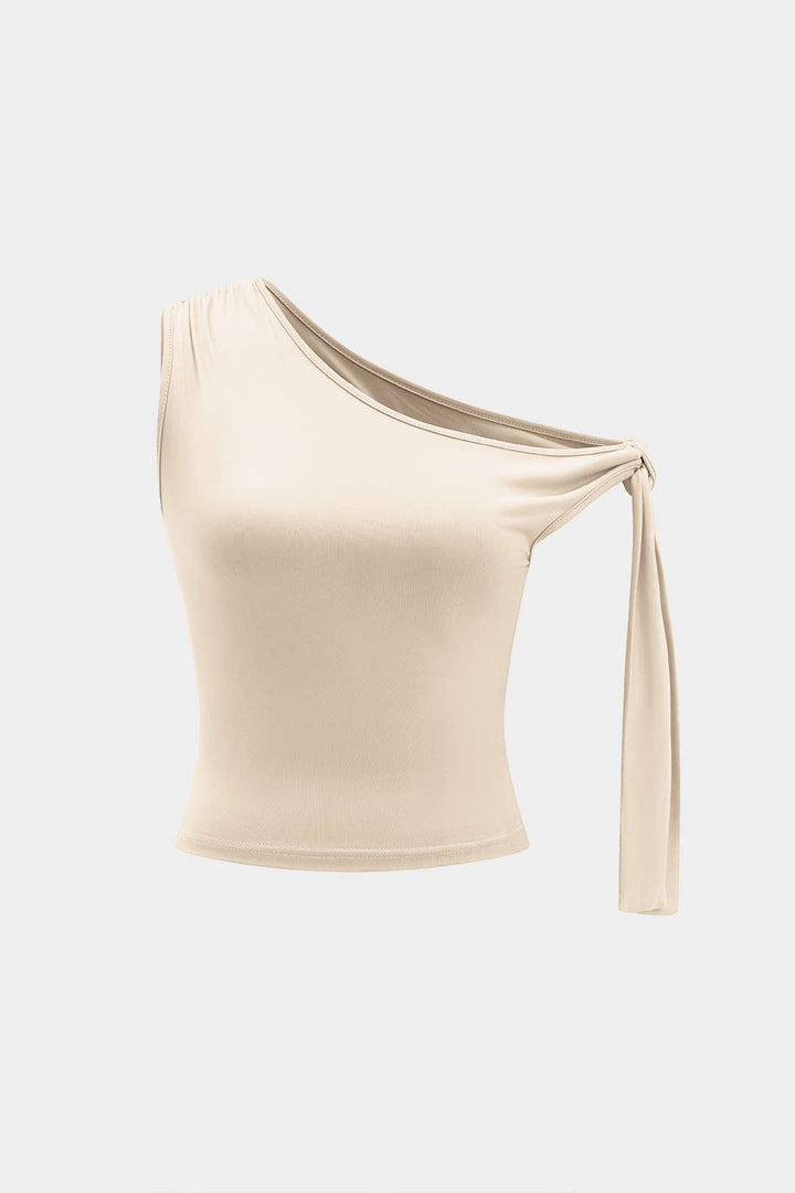 Tie-Up Detail Top And Shorts Set