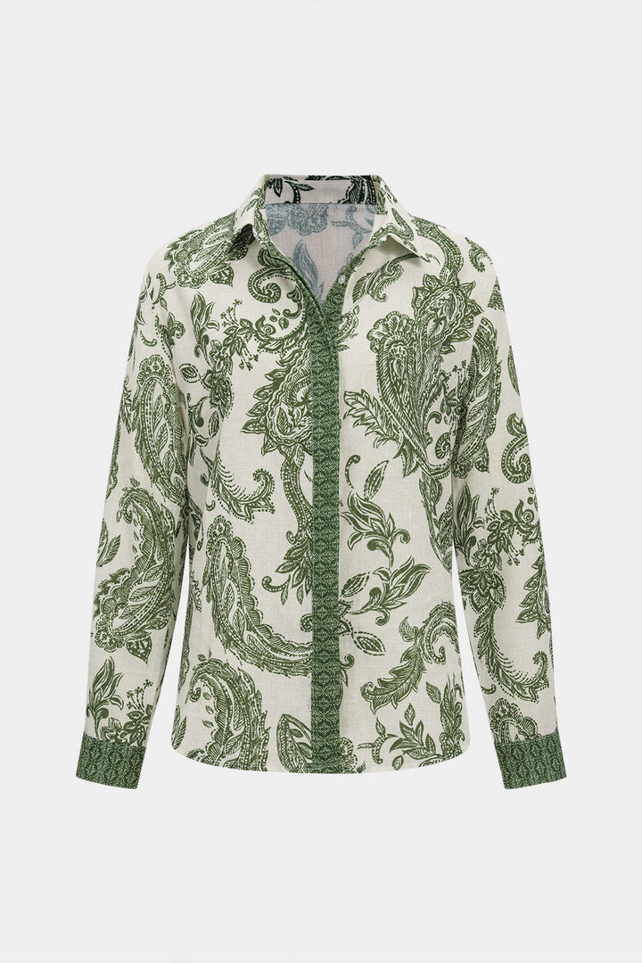 Floral Print Long-Sleeve Shirt