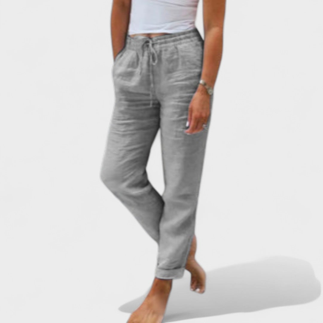 Harper - Linen Drawstring Pants