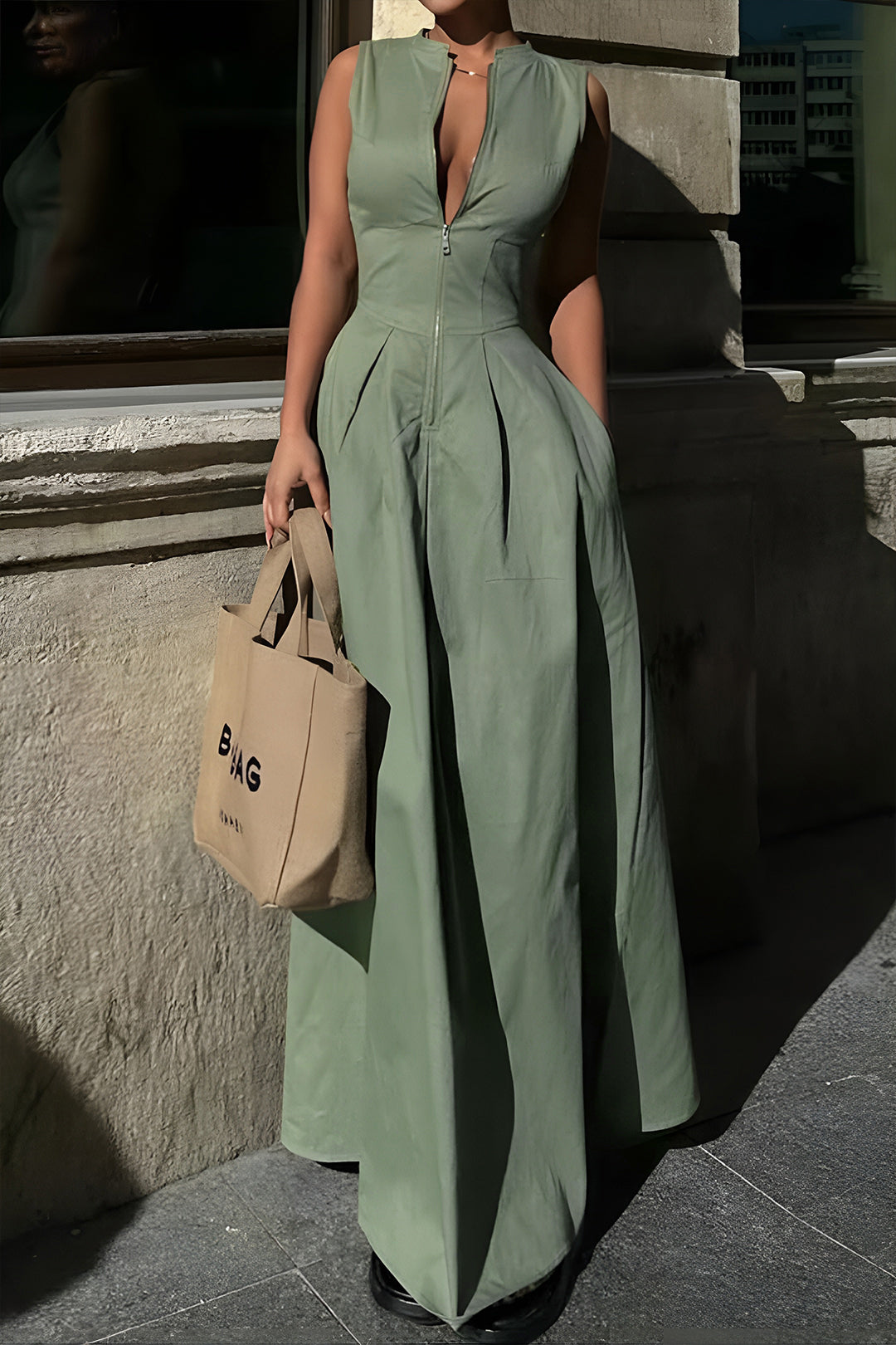 Solid Slipper Maxi Dress