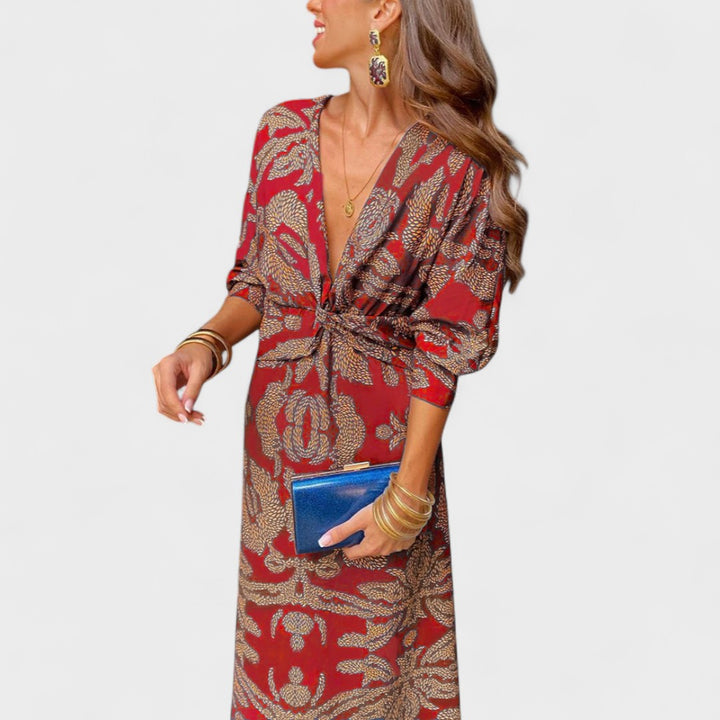 Arielle - Boho Luxe Wrap Dress Casual
