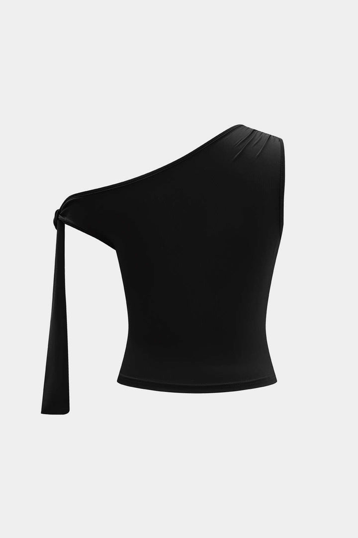 Tie-Up Detail Top And Shorts Set