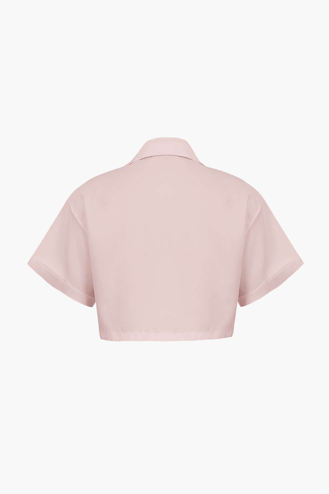 Basic Flap Pocket Twist Hem Shirt