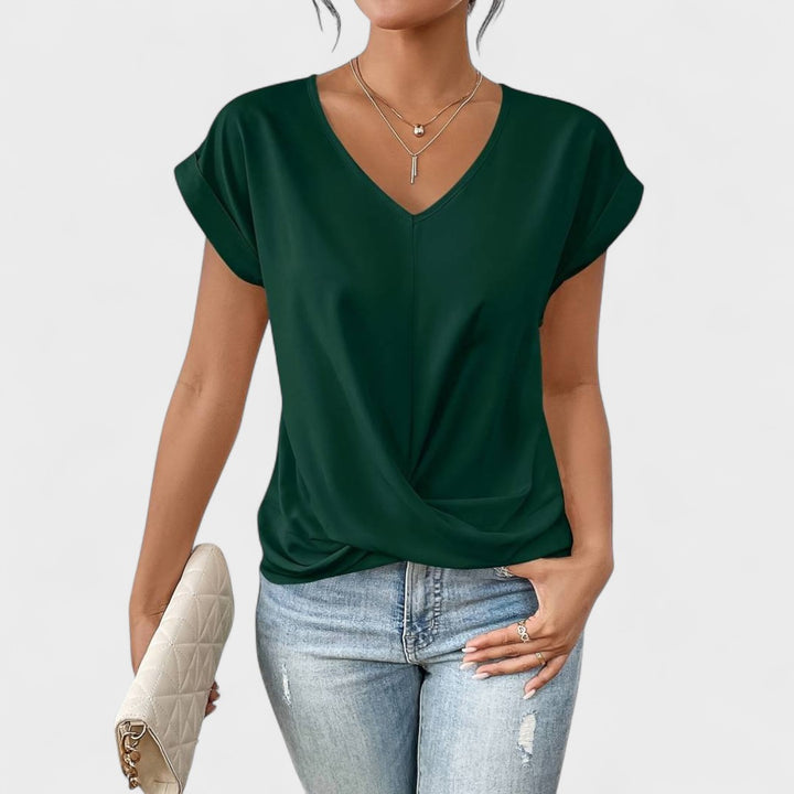 Zoey - Fresh V Neck Blouse