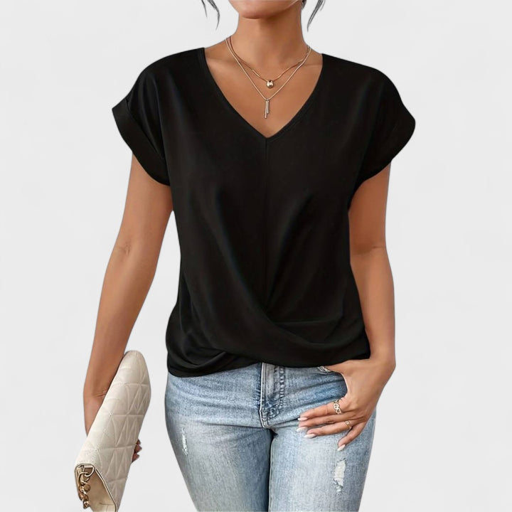Zoey - Fresh V Neck Blouse