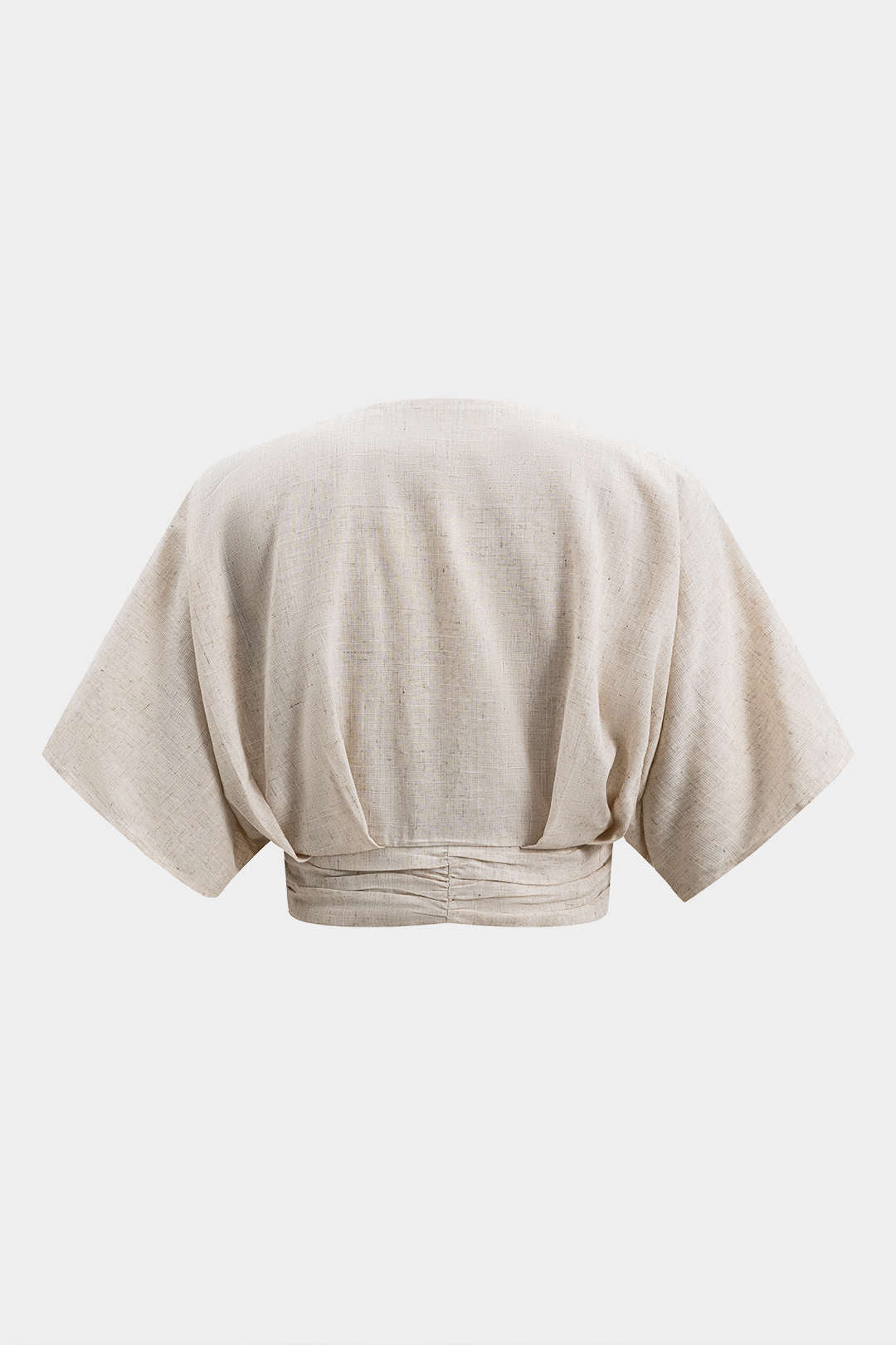Linen Metallic Short-Sleeve Shirt
