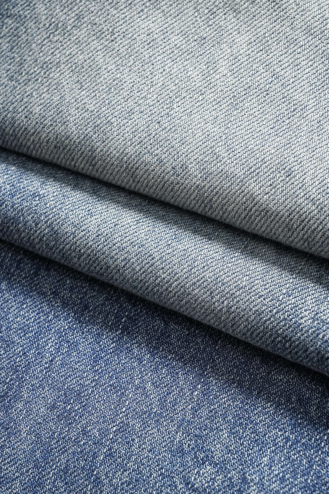 Denim Washed Button Wide Leg Jeans