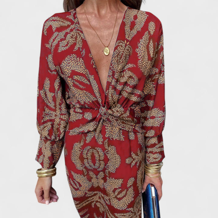 Arielle - Boho Luxe Wrap Dress Casual