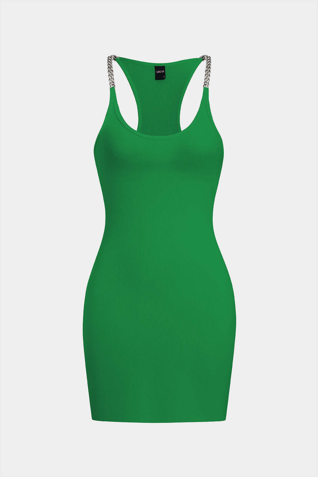 Chain Decor Sleeveless Mini Dress
