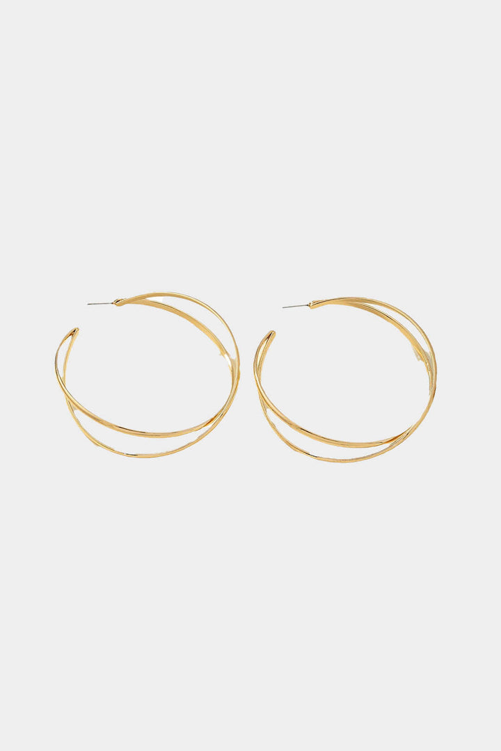 Metal Round Earrings