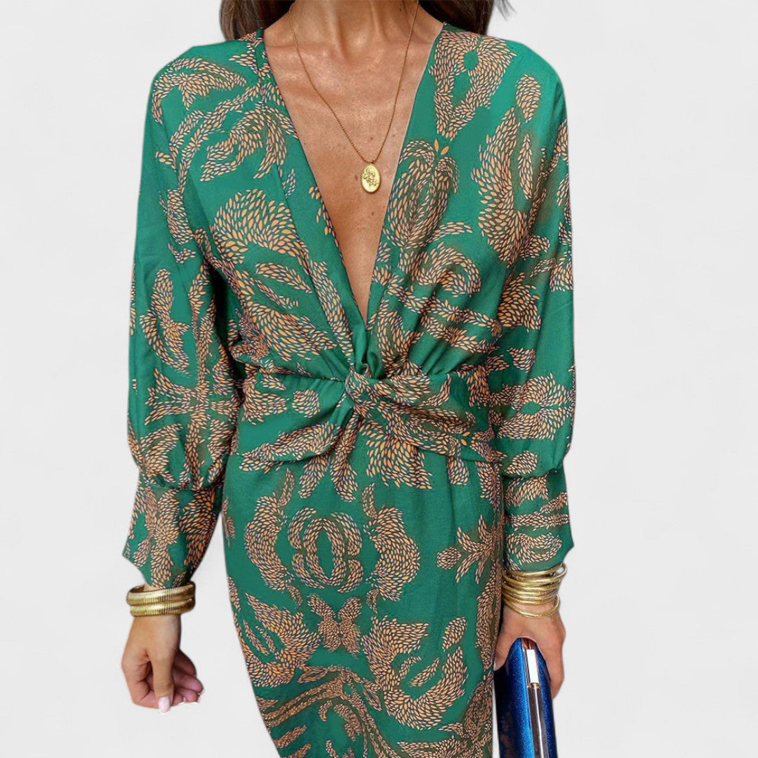 Arielle - Boho Luxe Wrap Dress Casual