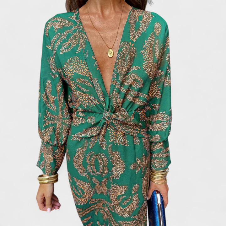 Arielle - Boho Luxe Wrap Dress Casual