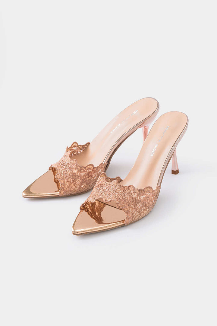 Lace Pointed Heels