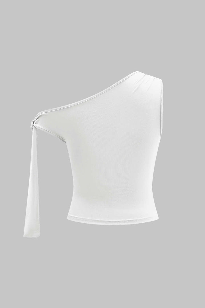 Tie-Up Detail Top And Shorts Set