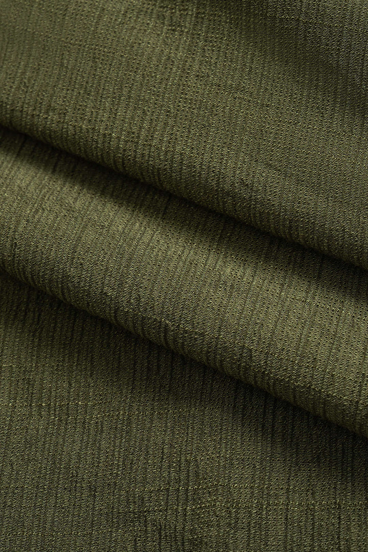 Knit Solid Ruched Trousers