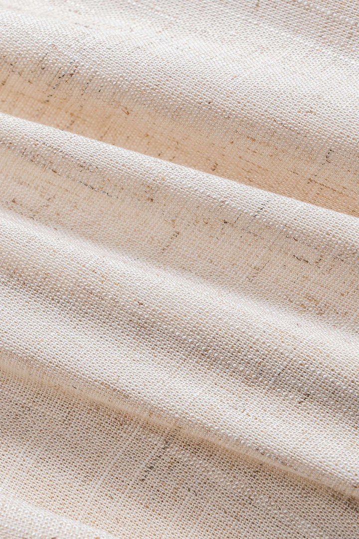 Linen Metallic Short-Sleeve Shirt