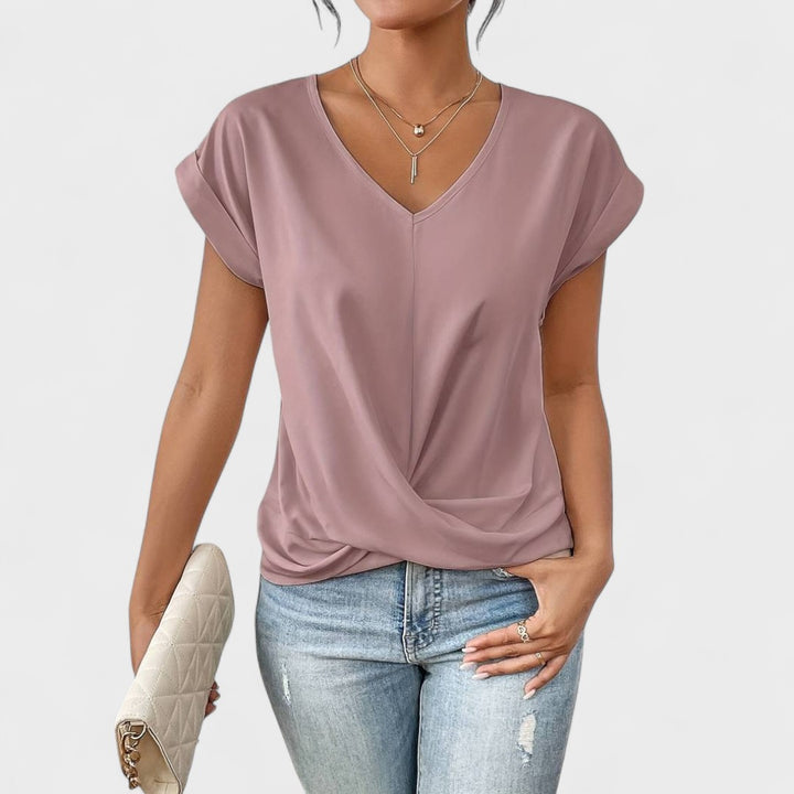 Zoey - Fresh V Neck Blouse