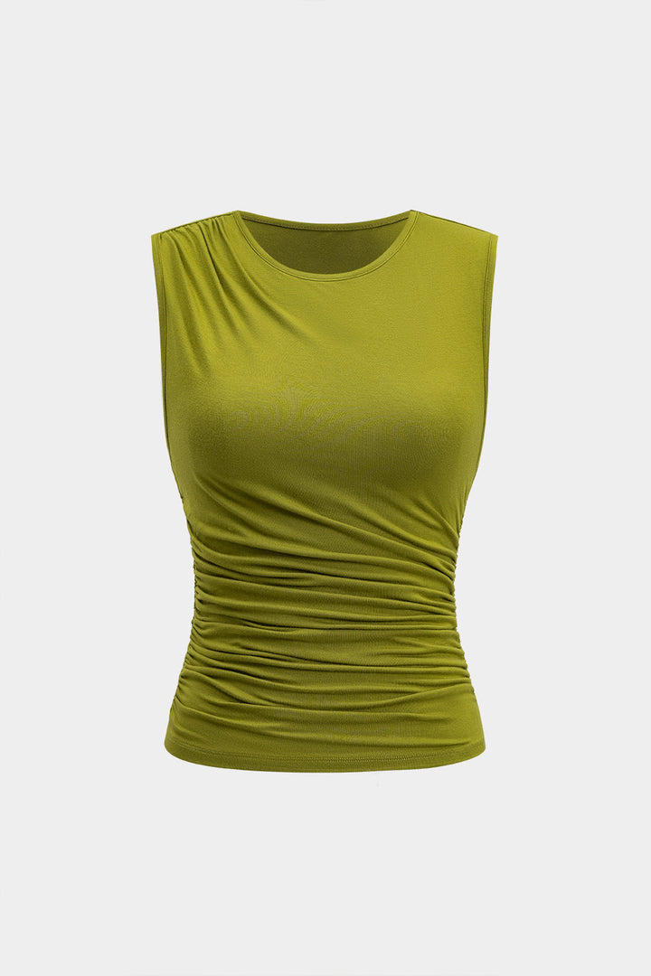 Tank Top And Ruched Twist Knot Skirt Set
