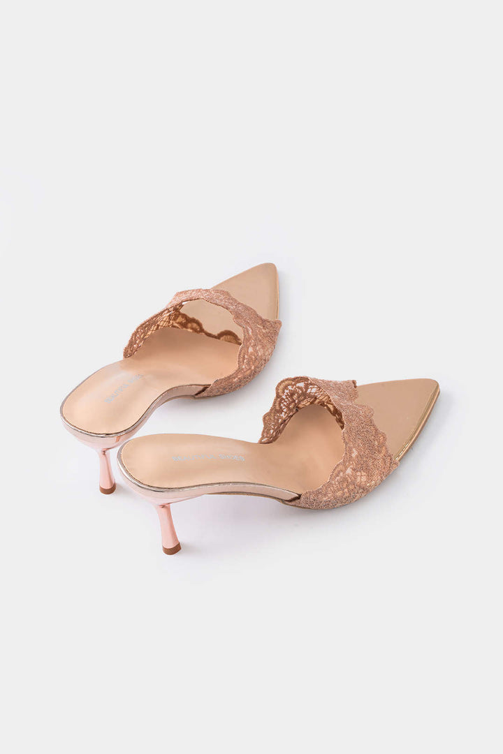 Lace Pointed Heels