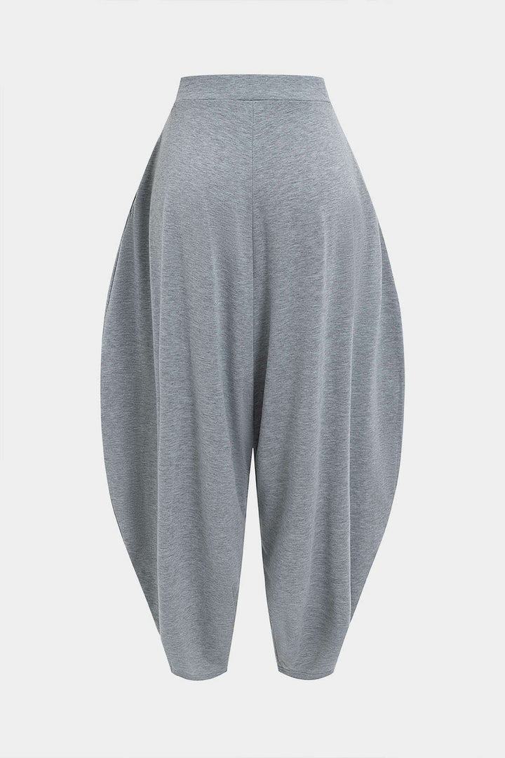 Asymmetrical  Top And Barrel Pants Set