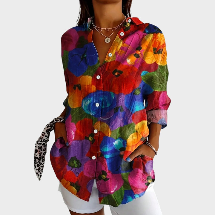 Brooklyn - Flower and Colorful Shirt