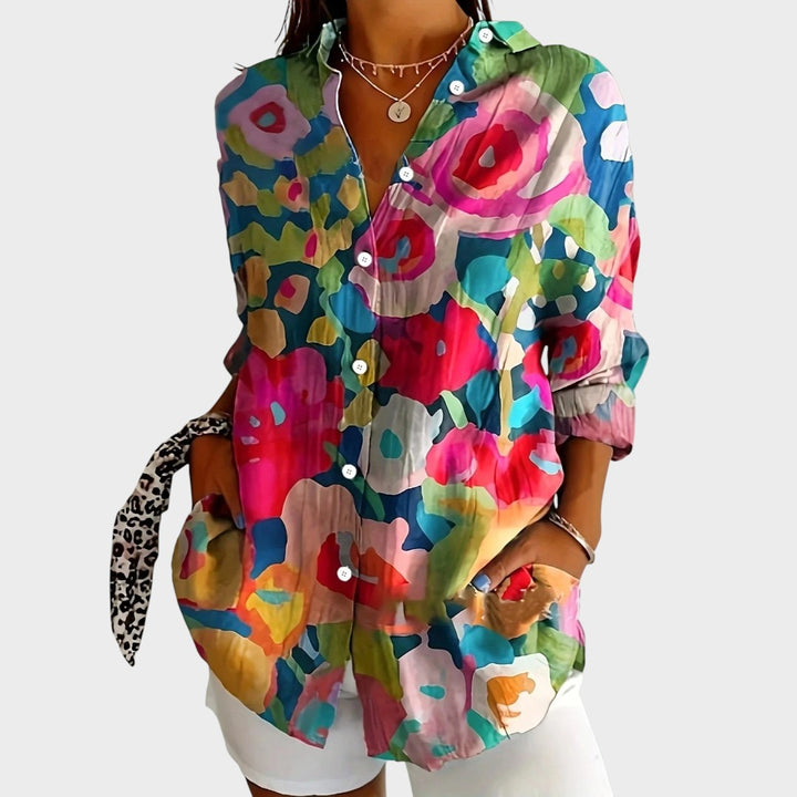 Brooklyn - Flower and Colorful Shirt