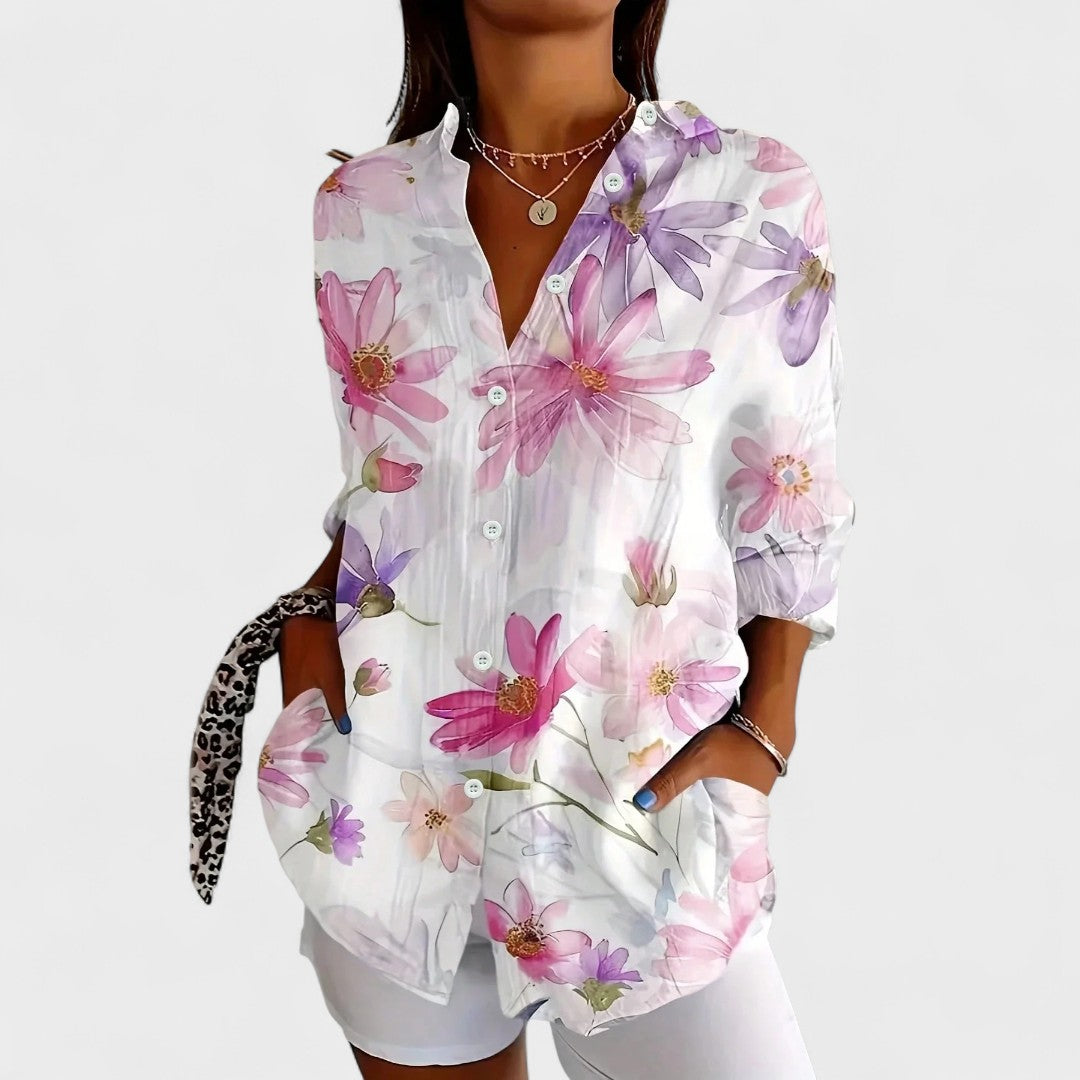 Brooklyn - Flower and Colorful Shirt