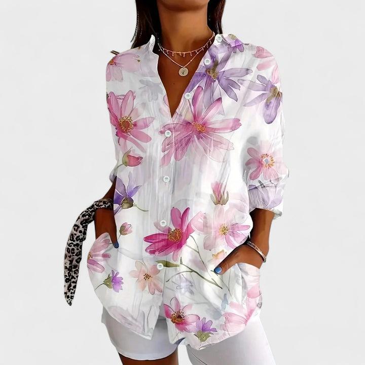 Brooklyn - Flower and Colorful Shirt