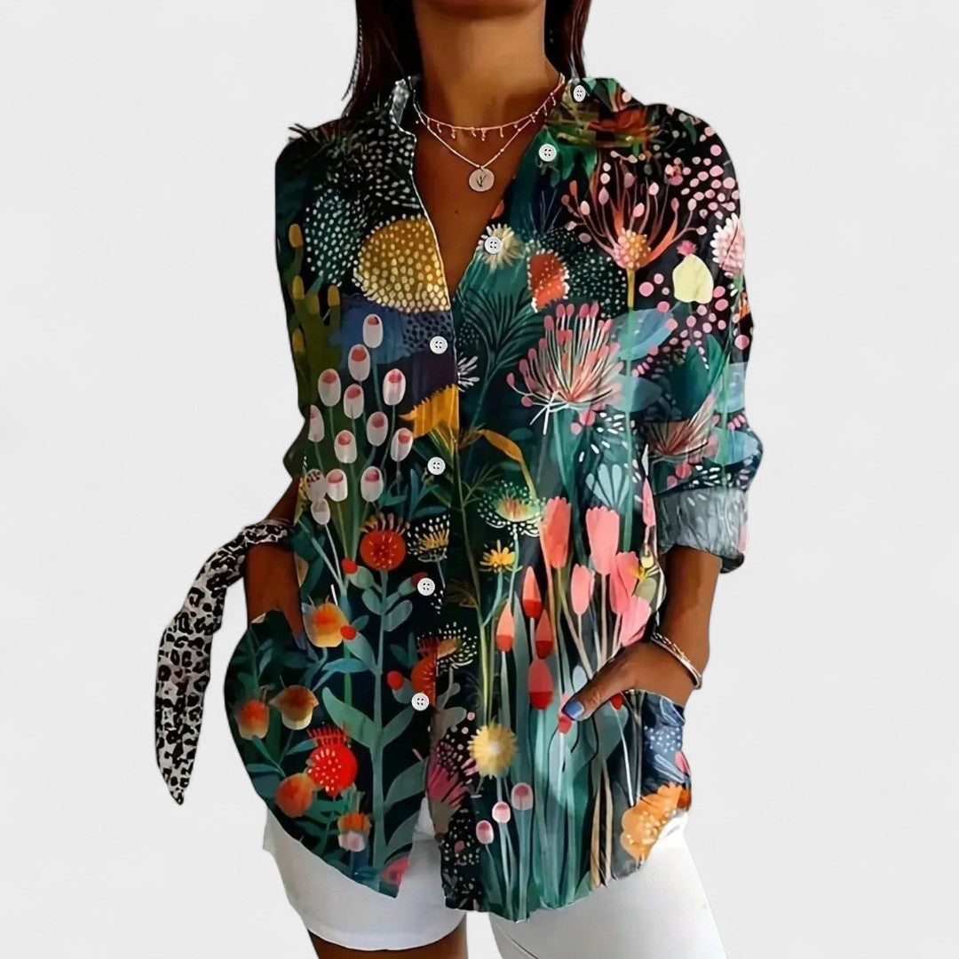 Brooklyn - Flower and Colorful Shirt