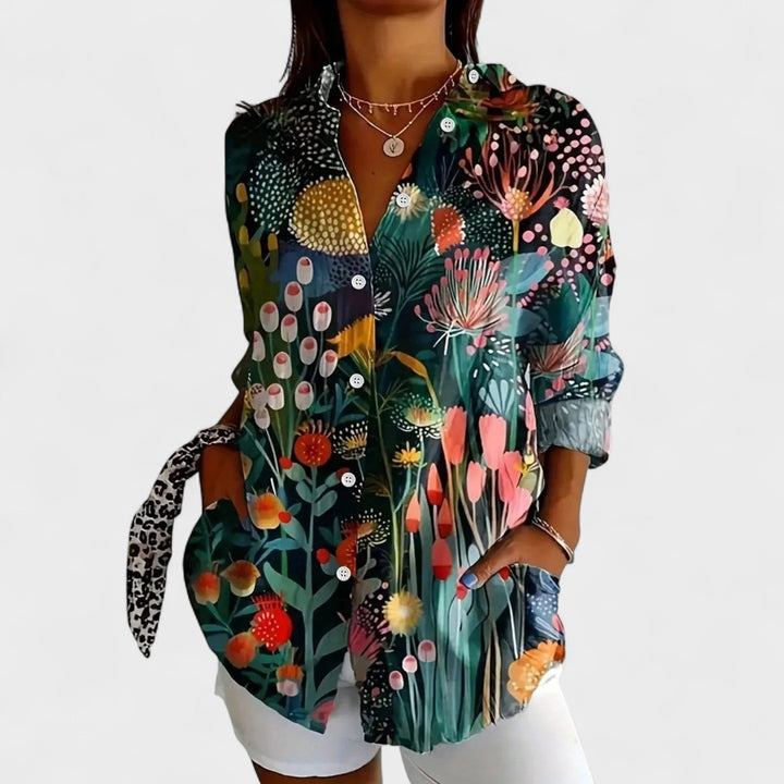 Brooklyn - Flower and Colorful Shirt