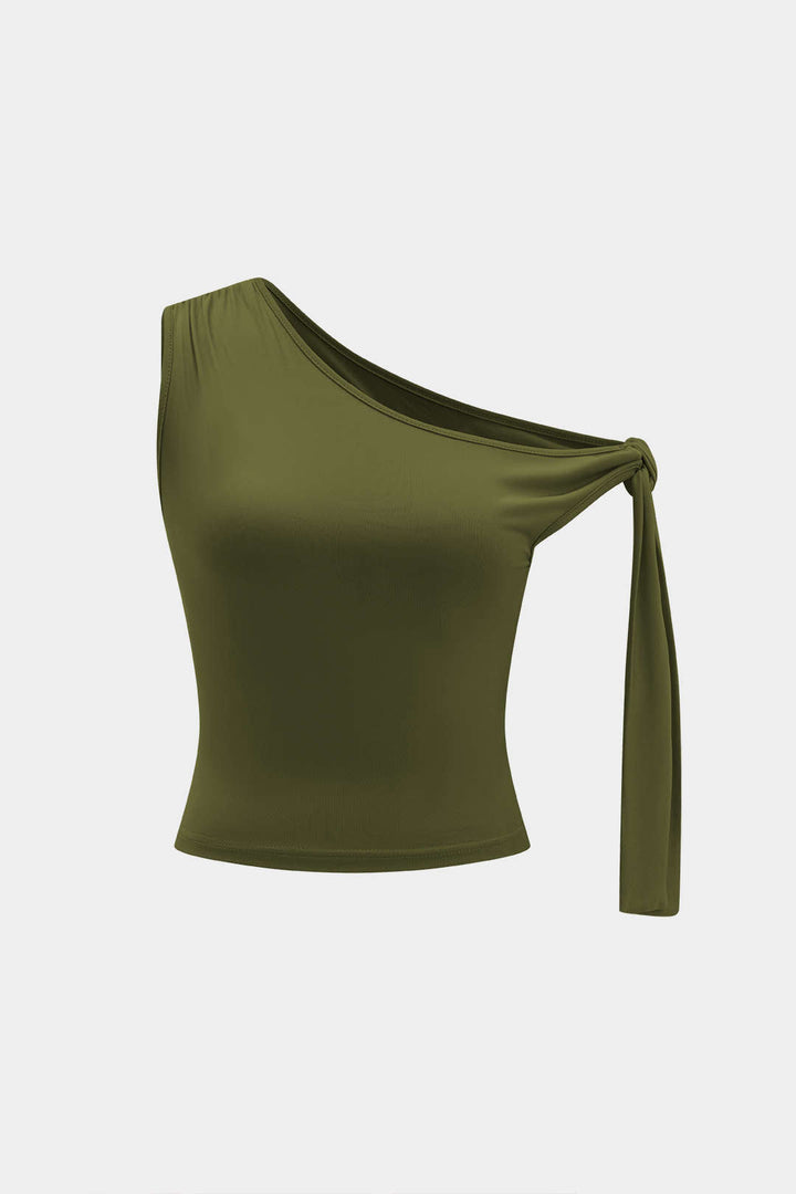 Tie-Up Detail Top And Shorts Set