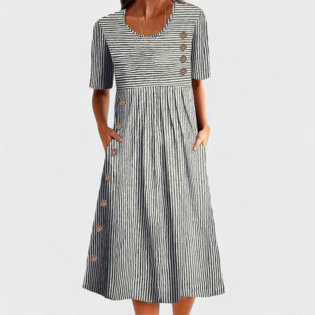 Destiny - Stripped Dress