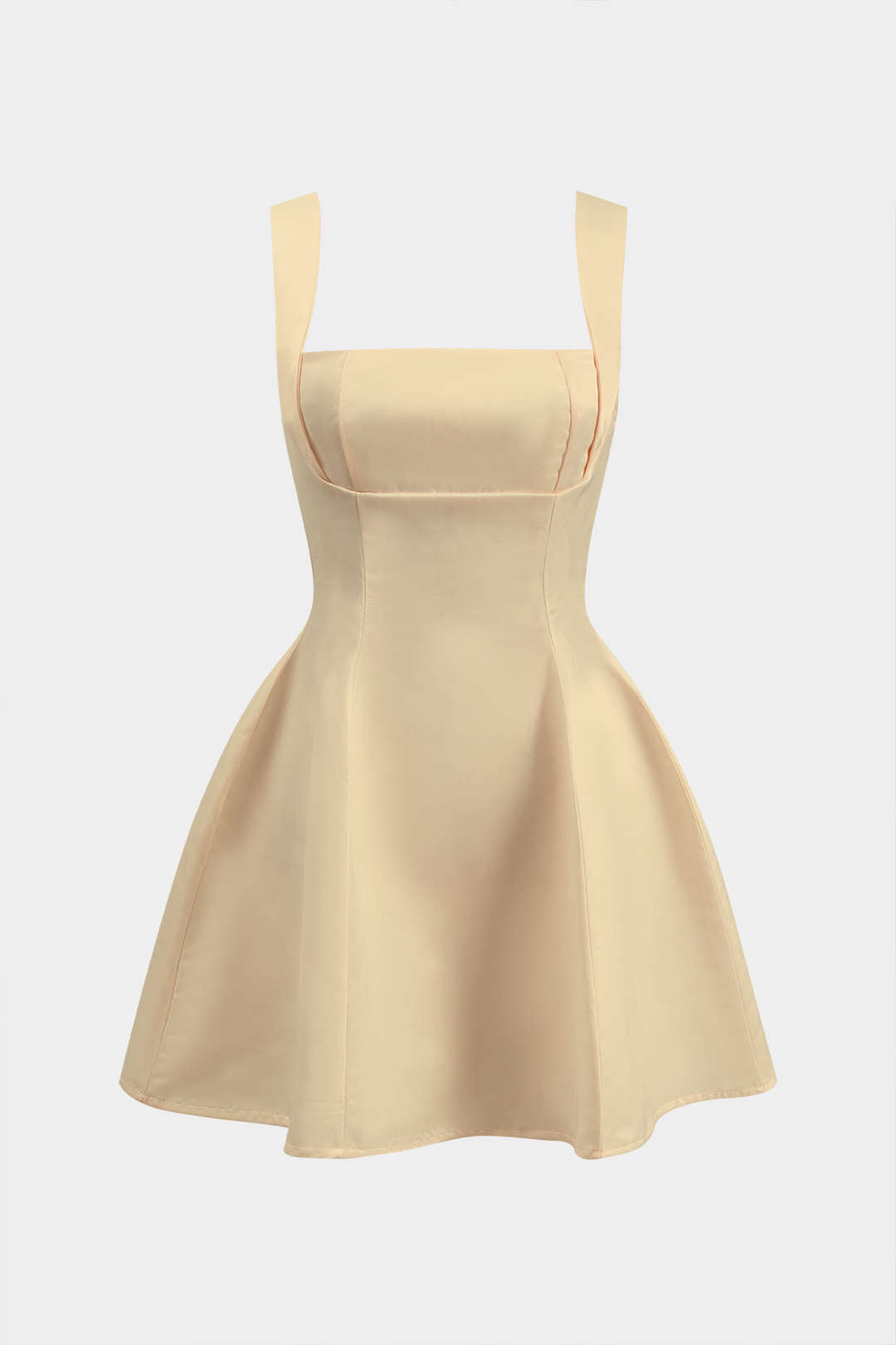 Tie Back Zipper Backless Slip Mini Dress